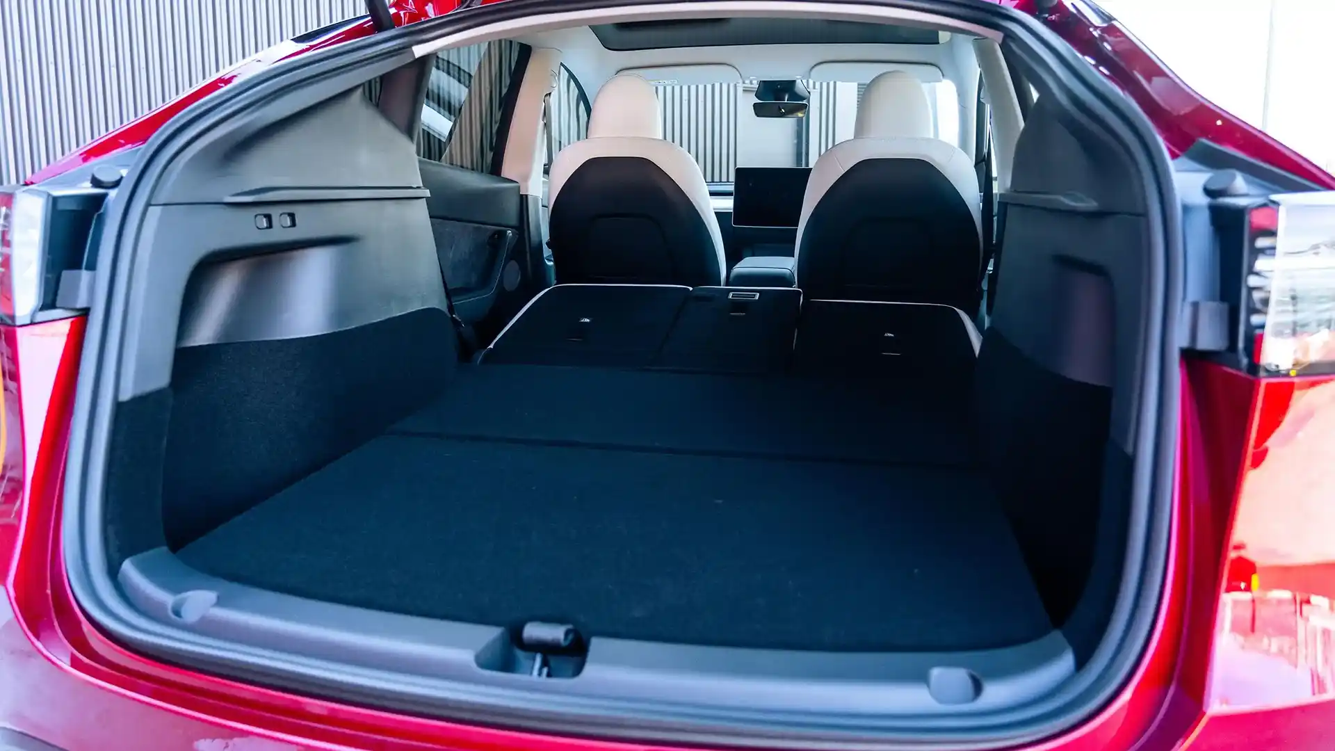 Spacious cargo of Model Y